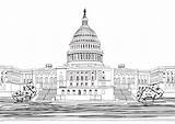 Capitol Washington Building Coloring Dc Pages Usa United Sketch Clipart States Illustration Vector Landscape Drawing Kidspressmagazine Outline Drawings Pencil Places sketch template