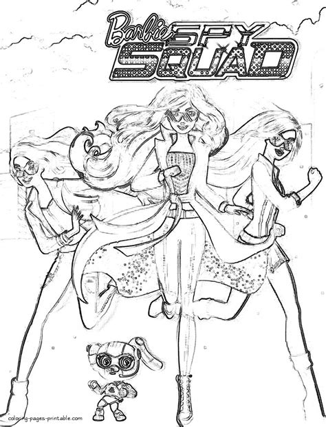 barbie spy squad coloring pages coloring pages printablecom