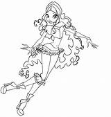 Winx Coloring Pages Layla sketch template