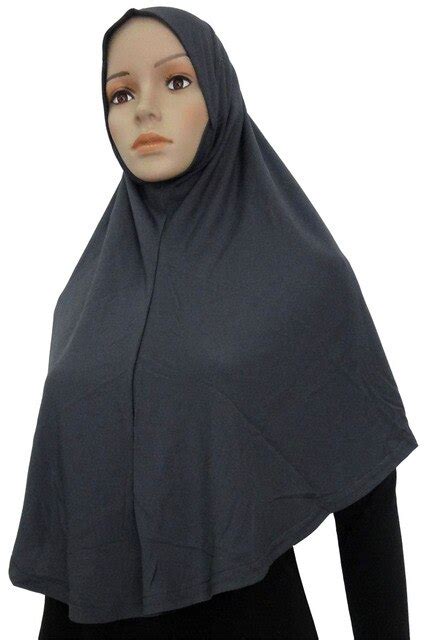 1p Muslim Long Hijab Khimar Burqa Al Amira Hijabs Jilbab Telekung