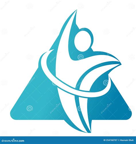 human athlete logo vector stock vector illustration  champion