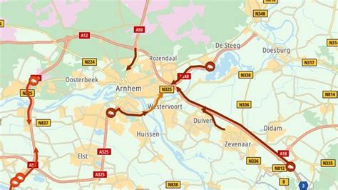 verkeer muurvast rond velperbroek drie kwartier file omroep gelderland