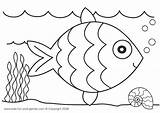 Fish Collage Rainbow Crepe Paper Printout Above Take sketch template