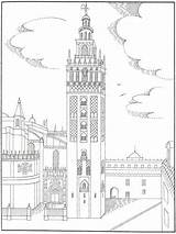 Colorear Para Sevilla Catedral Monumentos Dibujos Andalucia Giralda La Pintar Andalucía Dia Guardado Desde Es Colorea Santa sketch template