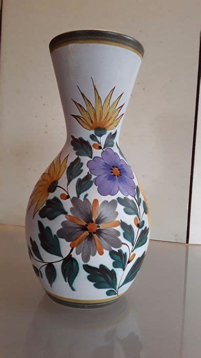 flora gouda plateel floral vase catawiki