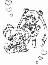Sailor Moon Coloring Pages Chibi Pokemon Dragoart Color Sun Group Characters Printable Luna Print Getcolorings Phases Adults Tsukino Usagi Beautiful sketch template