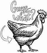 Chicken Butt Coloring Embroidery Pages Choose Board sketch template