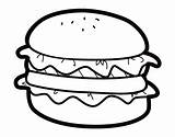 Hamburguesa Hamburger Hamburguer Alface Hamburguesas Lettuce Lattuga Carteleras Pintado Bun Colorier Coloringcrew Coloritou Salade Cdn5 Papas Moldes Fritas Acolore Caja sketch template