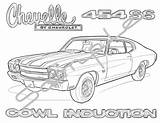 Chevelle Induction Cowl 454ss sketch template