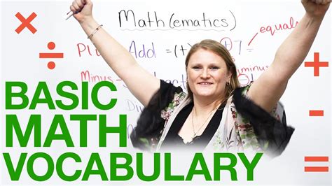 Basic Math Vocabulary In English · Engvid