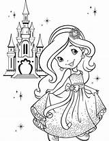 Moranguinho Colorir Castelo Barbie Tudodesenhos Princess sketch template