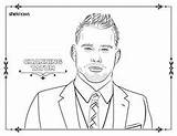 Coloring Pages Book Adult Tatum Channing Men Hottest Hollywood sketch template