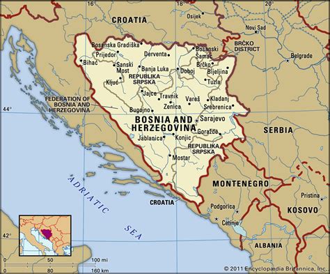 bosnia  herzegovina facts geography history maps britannica