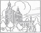 Coloring Temple Lds Pages Logan Drawing Kids Mormon History Building Clipart 1923 August Book Temples Salt Lake Popular Getdrawings Library sketch template