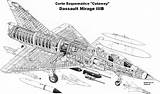 Mirage Militar Aviones Dassault Cutaways Iiid Combate Aircraft Militares sketch template
