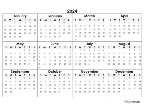 year calendar template bamby carline