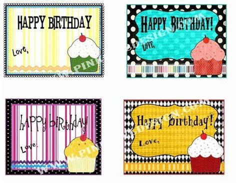 printable birthday labels  tags   birthday labels