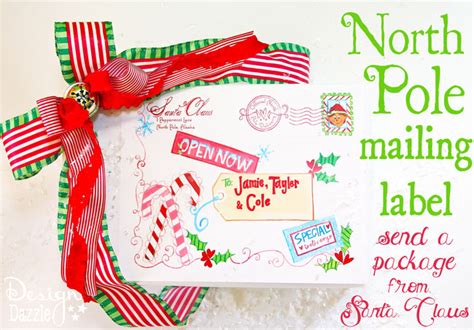 north pole special delivery printable  santa design dazzle