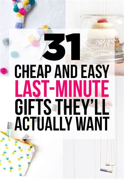 cheap  easy  minute diy gifts theyll   easy