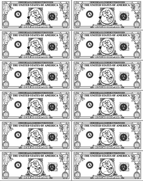 cyber currency  printable play money play money money template