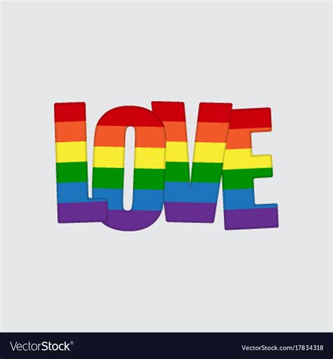 lgbt pride flag heart rainbow pride symbol love vector image