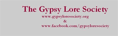 gypsy lore society romani cultural arts company