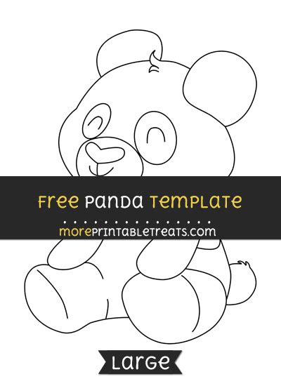 panda template large