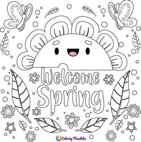 spring coloring page  kids coloring pages  kids