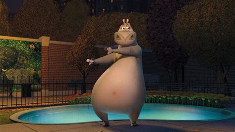 An Animated Character Standing In Front Of A Pool