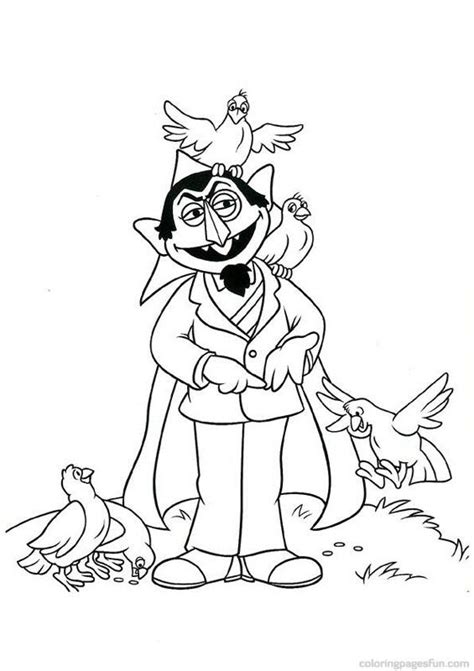 count dracula sesame street coloring pages mystrangelifewithonedirection