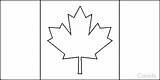 Flag Canada Coloring Pages sketch template