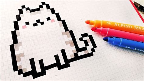 Handmade Pixel Art How To Draw A Kawaii Cat Pixelart