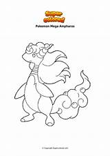 Pokemon Ampharos Colorare Disegno Florges Supercolored Ausmalbilder Ausmalbild sketch template