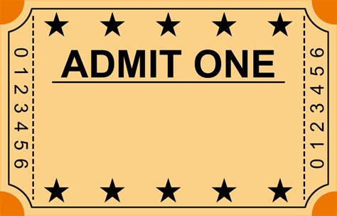blank admission ticket template professional templates professional