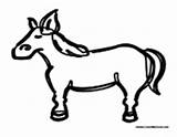 Mule Coloring Colormegood Animals sketch template
