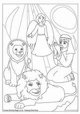 Daniel Den Lions Coloring Pages Colouring Bible Activities Activity Comments Children Getdrawings Coloringhome sketch template