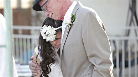 dying dad walks daughter 11 down aisle to give her lasting memory