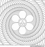 Coloring Pages Printable Illusion Optical Spiral Flower Cool Designs Power Patterns 3d Illusions Color Print Mandala Peace Colouring Paste Adults sketch template