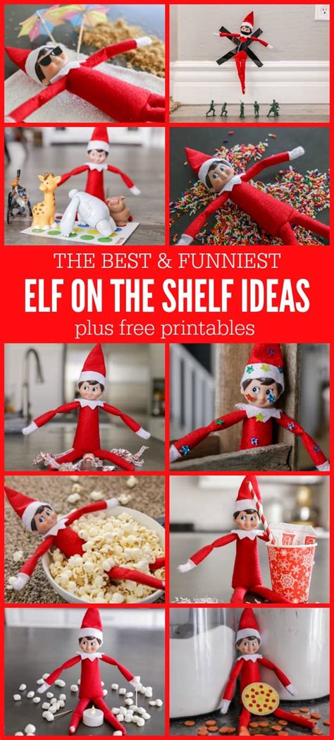 funny elf on the shelf ideas free printables lil luna