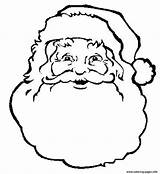 Santa Face Coloring Claus Printable Pages Christmas Color Clipart Print Template Colouring Kids Book Faces Printables Templates Adults Colour Visit sketch template