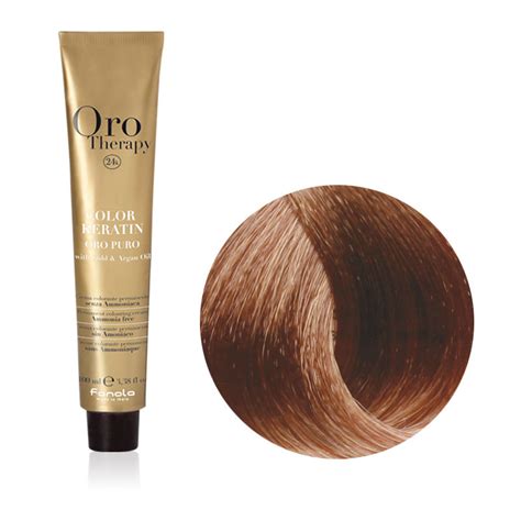 · differenza fra tinta con ammoniaca e tinta senza . Tinta Capelli Biondo Chiaro Dorato Rame 8.34 Color Keratin, Oro Therapy