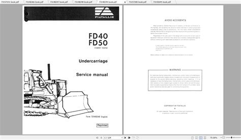 fiat allis fd408 crawler dozer service manual