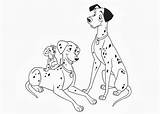 Coloring Pages Dalmatians 101 Disney Kids Printable Books Book Dogs sketch template