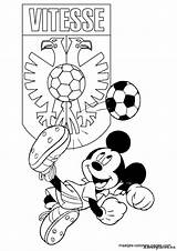 Kleurplaat Vitesse Kleurplaten Voetbal Eredivisie Mickey sketch template