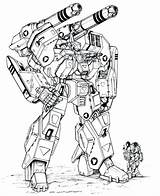 Robotech Coloring Pages Metal Heavy Spartan Destroid Mbr Mk Chuckwalton V1 Deviantart Robot Mecha Marines Books Expeditionary Force Featured Illustration sketch template