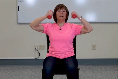 chair exercise with sharon on youtube keeps seniors active during
