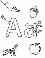 Coloring Pages Alphabet Aa Abc Beings sketch template