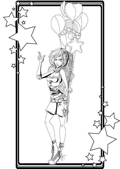 pin  girl coloring pages clipartsco