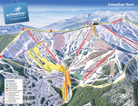 Schweitzer Piste And Ski Trail Maps