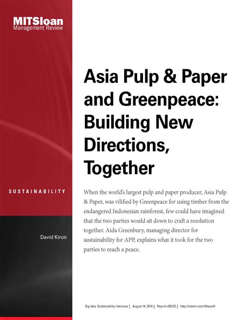 asia pulp paper  greenpeace building  directions  mit smr store